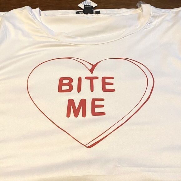 Anti-Valentine’s Day, Conversation Heart Tee, Slim Fit, Size S-3X - Picture 7 of 11